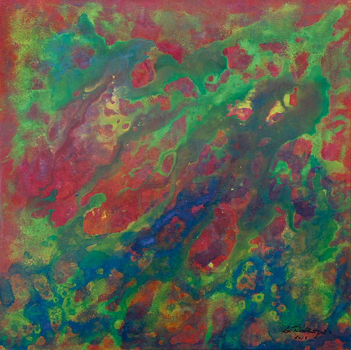 "Druck 'Verbrannte Erde', Größe 60 x 60cm"