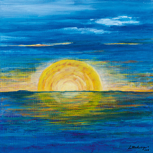 "Druck 'Sonnenuntergang', Größe 60 x 60cm"