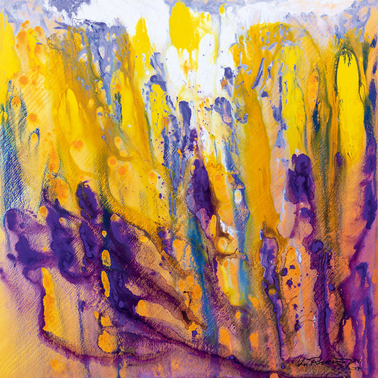 "Druck 'Streben in gelb', Größe 80 x 80cm"