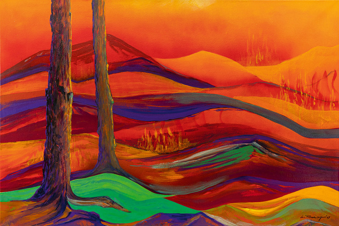"Druck 'Sterben und neues Leben', Größe 90 x 60cm"