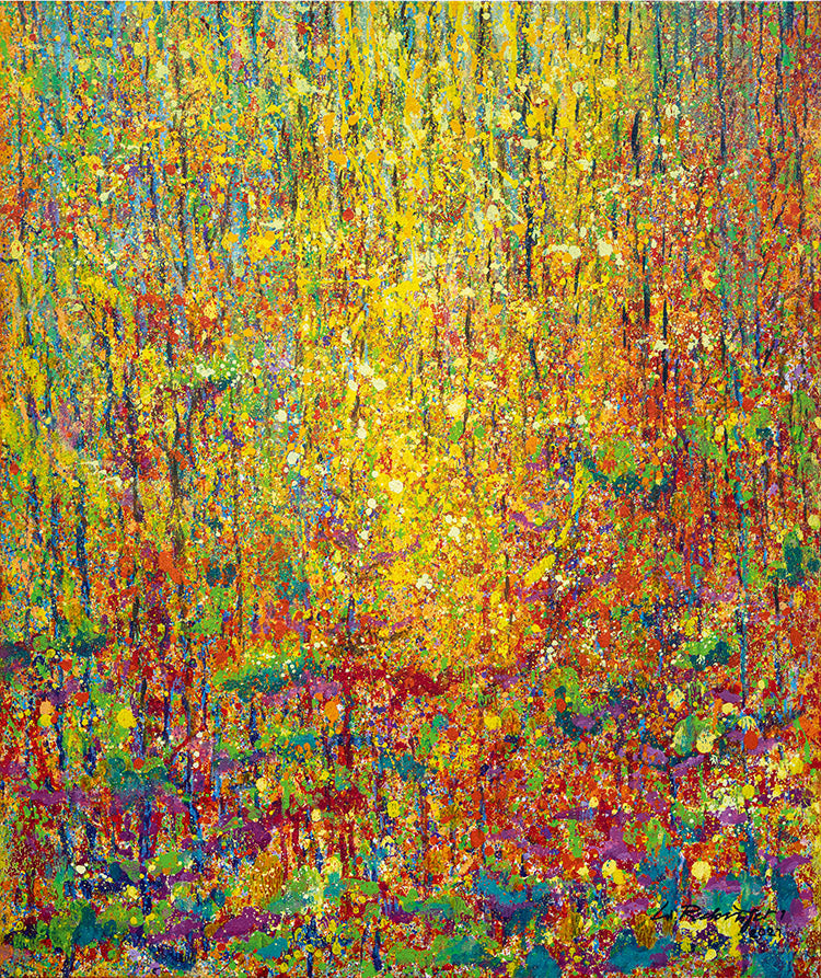 "Druck 'Herbstwald', Größe 80 x 95cm"