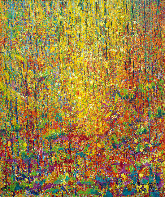 "Druck 'Herbstwald', Größe 80 x 95cm"