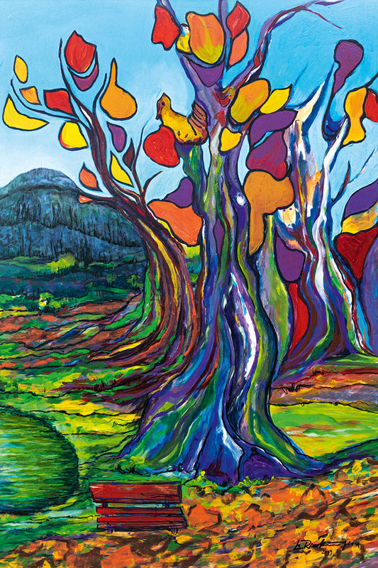 "Druck 'Das Vergehen', Größe 70 x 105cm"