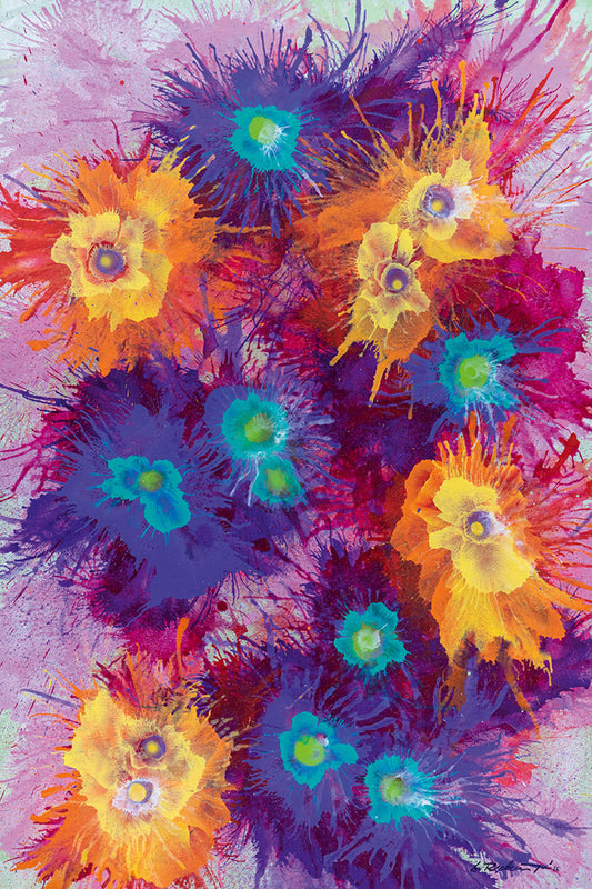 "Druck 'Paradiesblumen', Größe 60 x 90cm"