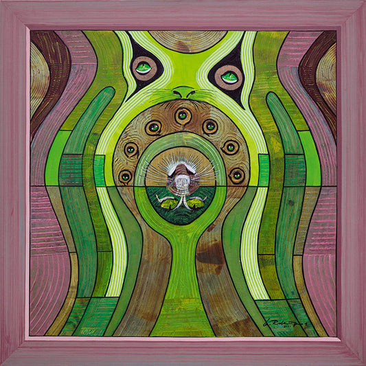 "Druck 'Schlüsselloch Katze', Größe 60 x 60cm"