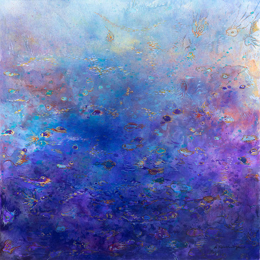 "Druck 'Unterwasserwelten', Größe 70 x 70cm"