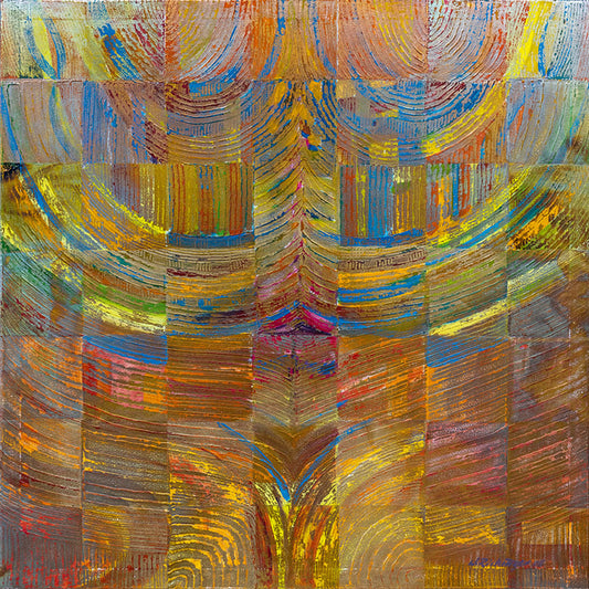 "Druck 'Strebende Blüte', Größe 70 x 70cm"
