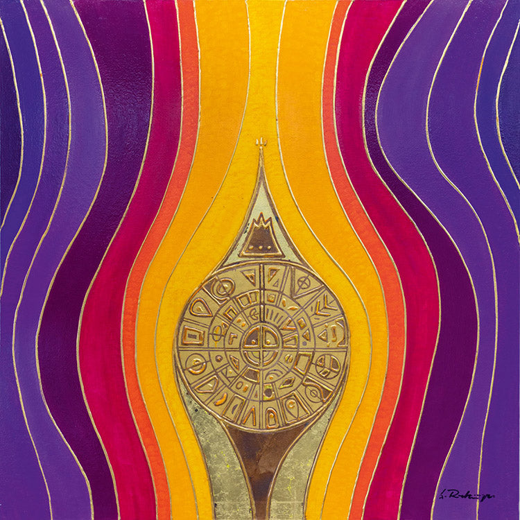 "Druck 'Münze Ältestes Zahlungsmittel', Größe 60 x 60cm"