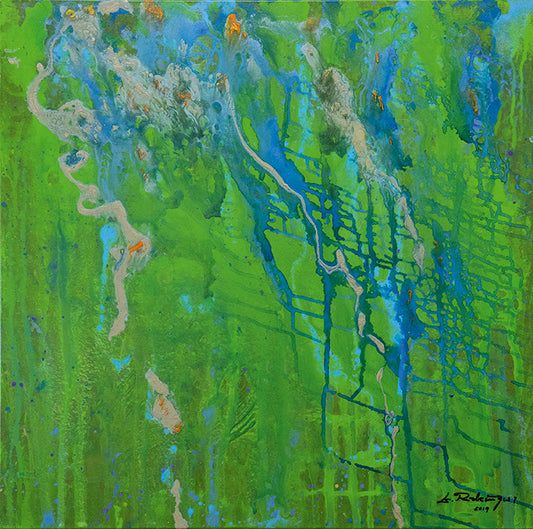 "Druck 'Klimawandel', Größe 60 x 60cm"